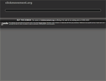 Tablet Screenshot of clickmovement.org